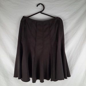 Dalia Collection Medium Brown Gored Skirt - Size 10